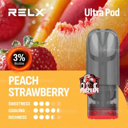 หัว Relx ultra peach strawberry nic30
