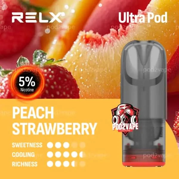 หัว Relx ultra peach strawberry nic50