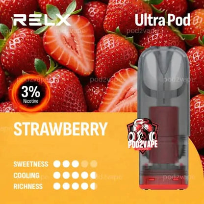 หัว Relx ultra strawberry nic30