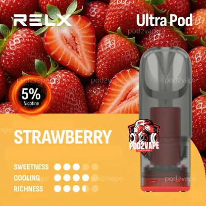 หัว Relx ultra strawberry nic50