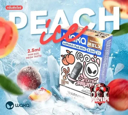 หัว Relx waka pod peach ice