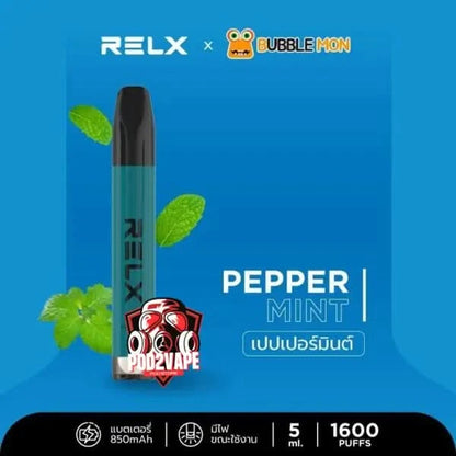 Relx x bubblemon 1600 puffs pepper mint