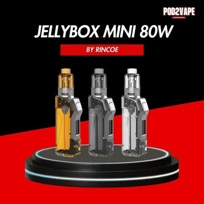 Rincoe jellybox mini 80w kit พอตไฟฟ้า ทรงใส ปรับไฟ 80 วัตต์