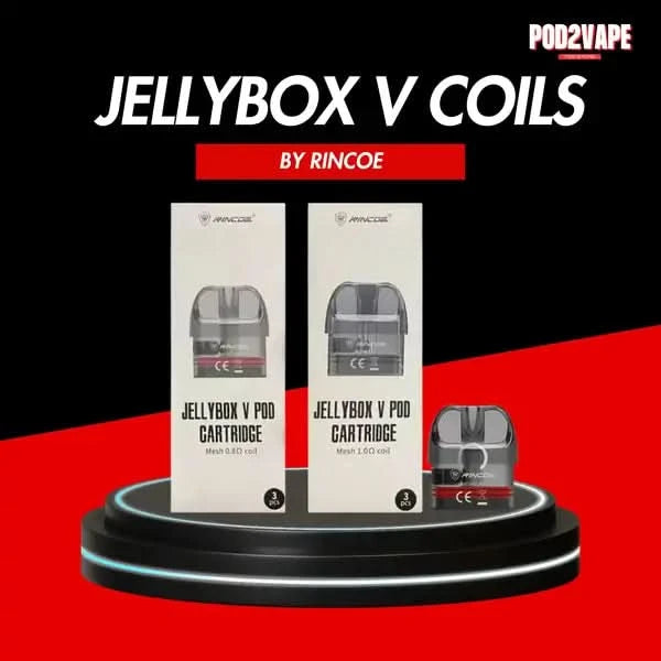 คอยล์ jellybox v จากแบรนด์ Rincoe มี 2 โอมห์ให้เลือกใช้งาน