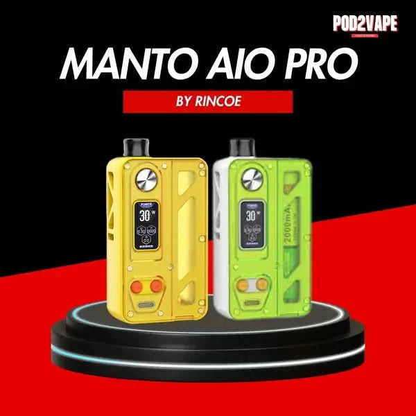 Rincoe manto aio pro พอตไฟฟ้ารุ่นใหม่ ใช้ถ่าน 1 ก้อน ยิงไฟแรง 80 วัตต์