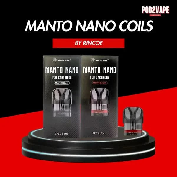 หัว Rincoe manto nano coils สำหรับ พอต Manto nano series ทุกประเภท ของแท้