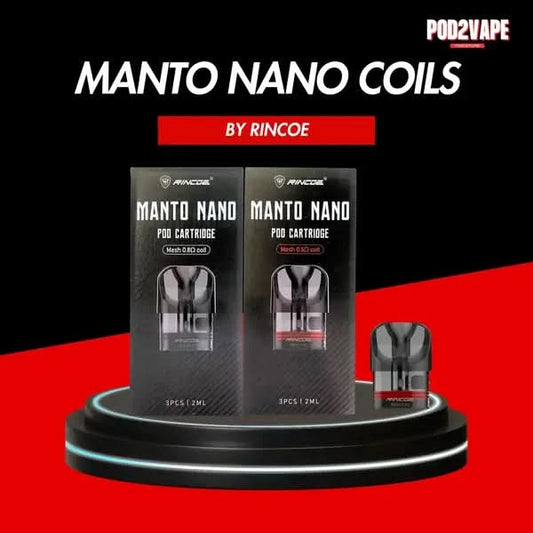 หัว Rincoe manto nano coils สำหรับ พอต Manto nano series ทุกประเภท ของแท้
