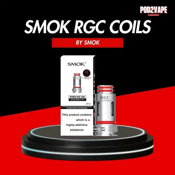 คอยล์บุหรี่ไฟฟ้า Smok rgc 0.17 coil กล่องมี 5 ชิ้น ใช้เทคโนโลยี Nexmesh ลวดแบบตาข่าย