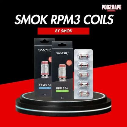 คอยล์ Smok rpm 3 coils สำหรับบุหรี่ไฟฟ้า แบรนด์ Smok ของแท้ จากร้าน Pod2vape