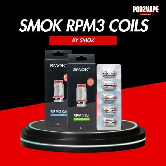 คอยล์ Smok rpm 3 coils สำหรับบุหรี่ไฟฟ้า แบรนด์ Smok ของแท้ จากร้าน Pod2vape