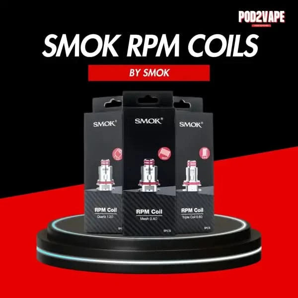 คอยล์ Smok rpm coils กล่องมี 5 ชิ้น มี 6 ค่าโอมห์และเลือกใช้งาน ครบจบในคอยล์ตัวเดียว