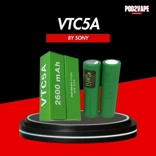 ถ่าน Sony Vtc5a 2600mAh ถ่านบุหรี่ไฟฟ้า ที่จ่ายไฟแรงที่สุดในตระกูล 18650