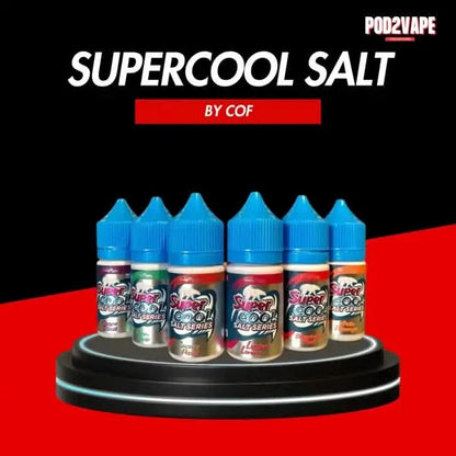 Super cool salt nic น้ำยาซอลนิค เย็นสุดขั้ว มีรสผลไม้หลากหลาย สูบง่าย ไม่เลี่ยน