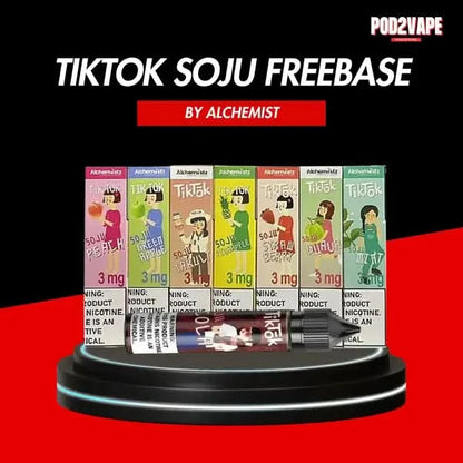 น้ำยาบุหรี่ไฟฟ้า โซจู ฟรีเบส มีหลายรสชาติให้เลือก แบรนด์เครื่องดื่มดังจากเกาหลี