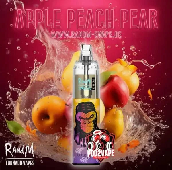 Randm tornado 7000 puffs apple peach pear