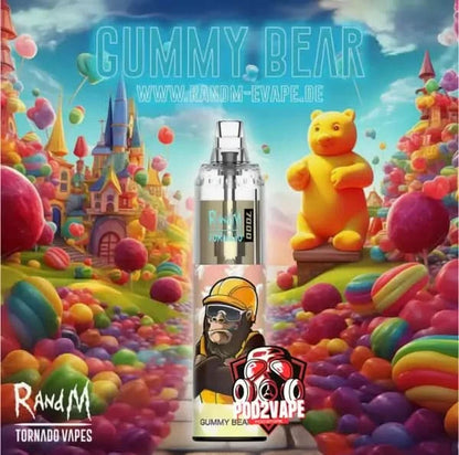 Randm tornado 7000 puffs gummy bear