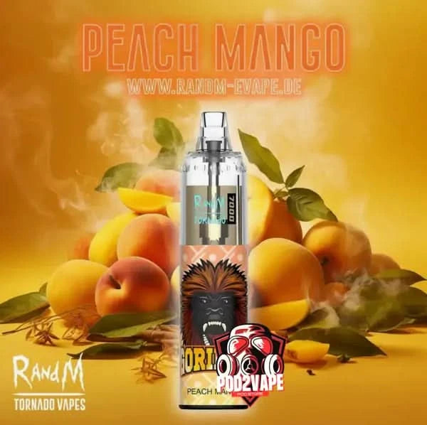 Randm tornado 7000 puffs peach mango
