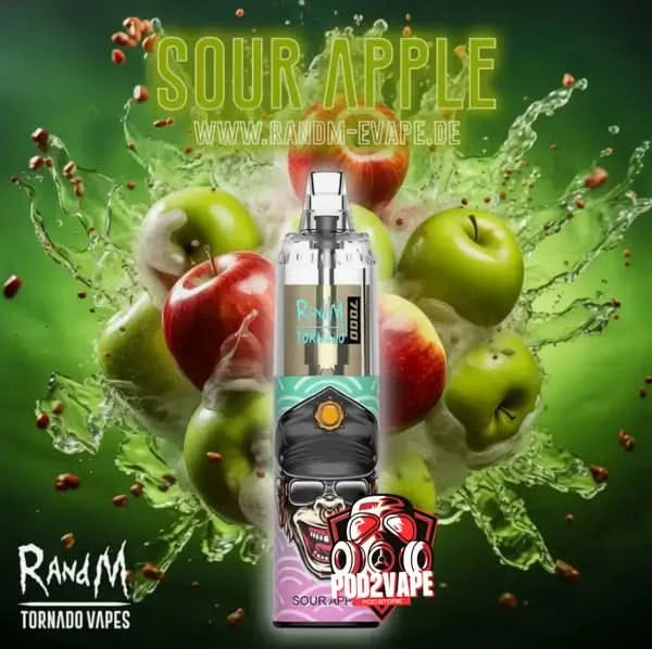 Randm tornado 7000 puffs sour apple