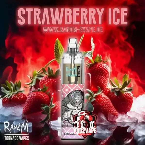 Randm tornado 7000 puffs strawberry ice