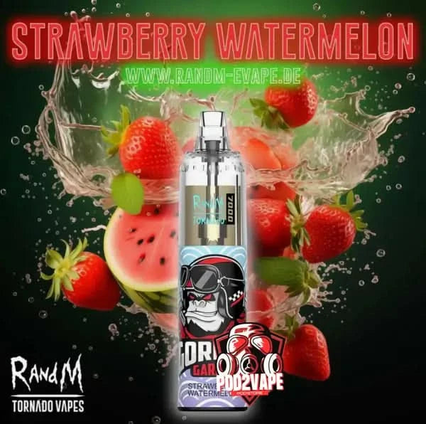 Randm tornado 7000 puffs strawberry watermelon
