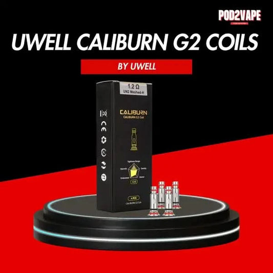Uwell caliburn g2 coils 1 กล่องมี 4 ชิ้น ค่าโอมห์ 1.2 Ohm