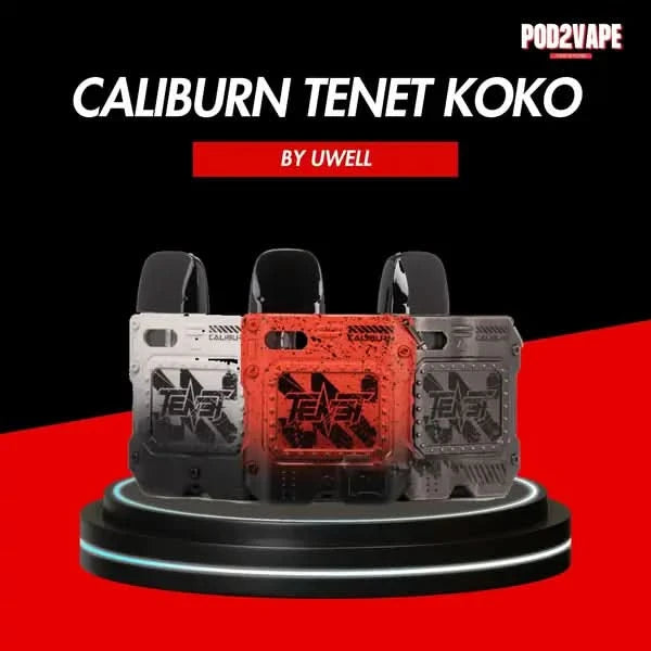 Uwell caliburn tenet koko kit พอตบุหรี่ไฟฟ้า ทรงเหลี่ยม มีสายห้อยคอ