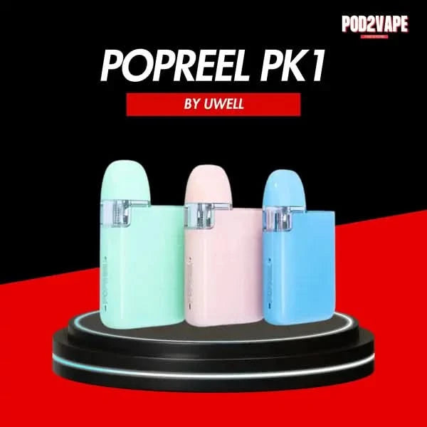 Uwell popreel pk1 kit พอตสี่เหลี่ยม มาพร้อมสายห้อยคอ