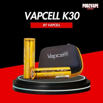ถ่าน Vapcell gold k30 18650 3000mAh ถ่านบุหรี่ไฟฟ้า ของแท้ จากร้าน Pod2vape Shop
