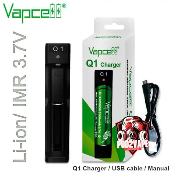 รางชาร์จถ่าน Vapcell Q1 1 ช่อง