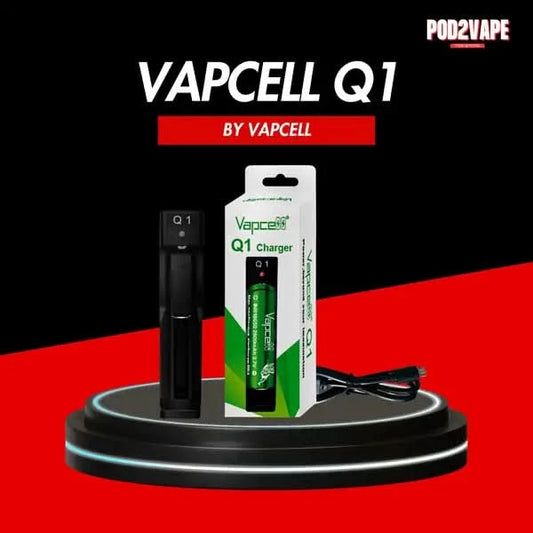 รางชาร์จ ถ่านบุหรี่ไฟฟ้า Vapcell Q1 charger ใช้งานง่าย ของแท้ ชาร์จถ่านไว