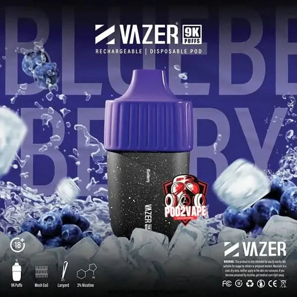 Vazer 9000 puffs blueberry