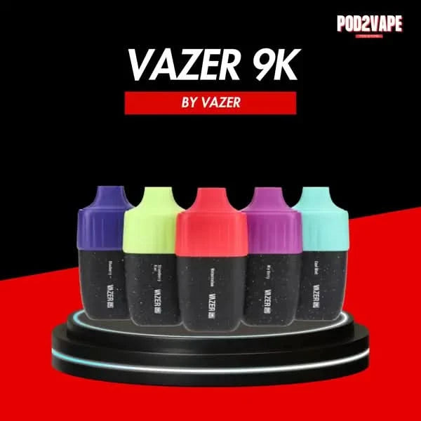 Vazer 9000 puffs พอตใช้แล้วทิ้ง ฟีลสูบดีเยี่ยม สูบง่าย รสชาติดี