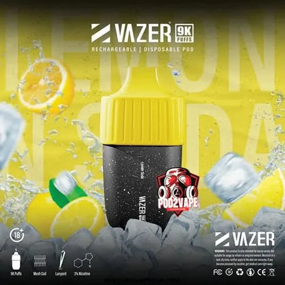Vazer 9000 puffs lemon soda