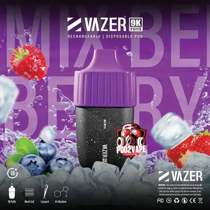Vazer 9000 puffs mixberry