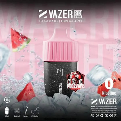 Vazer 9000 puffs watermelon light nic0