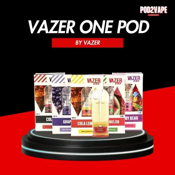 หัวพอต Vazer one pod รุ่นใหม่แบรนด์ Vazer รสชาติหลากหลาย เข้มข้น ฟีลนุ่มนวล