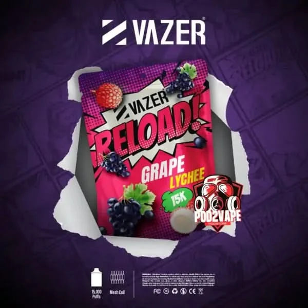 หัว Vazer reload 15k grape lychee