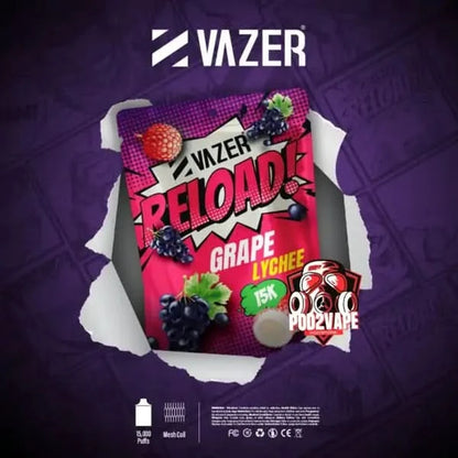 หัว Vazer reload 15k grape lychee