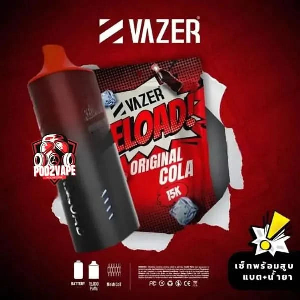 Vazer reload 15k starter kit original cola