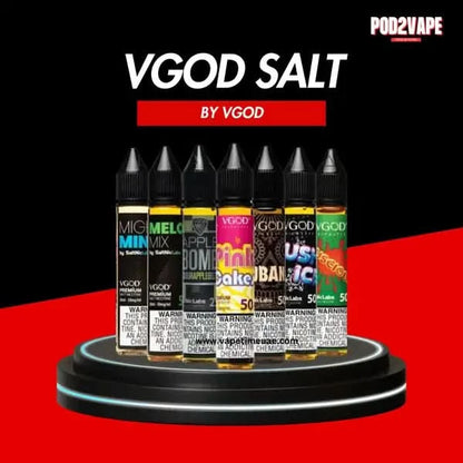 Vgod salt nic น้ำยาซอลนิคจากอเมริกา ของแท้ ดูดนุ่มมาก นิโคตินระดับพรีเมี่ยม