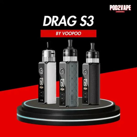 พอตไฟฟ้า Voopoo drag s3 สายพอต Mtl จุแบตเยอะ ปรับโหมดการสูบได้อิสระ