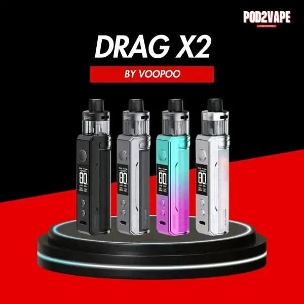 Voopoo drag x2 kit มีหลายสี กำลังไฟแรง สูบง่าย
