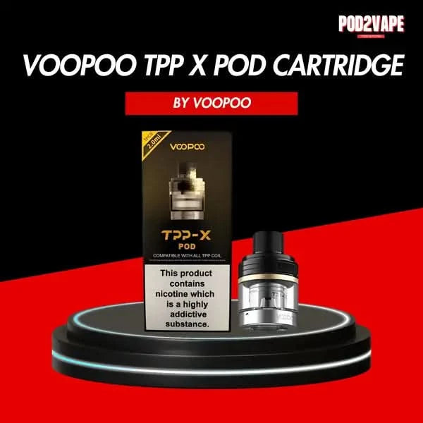 หัวบุหรี่ไฟฟ้า Voopoo tpp x pod cartridge มี 5 สีให้เลือก ใช้งานร่วมกับคอยล์ Tpp series