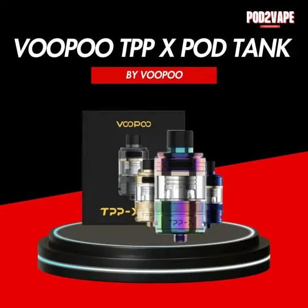 ชุดหัว Voopoo tpp x pod tank มีคอยล์ในกล่องให้ 2 ชิ้น พร้อมอแดปเตอร์ ใช้งานได้ทันที